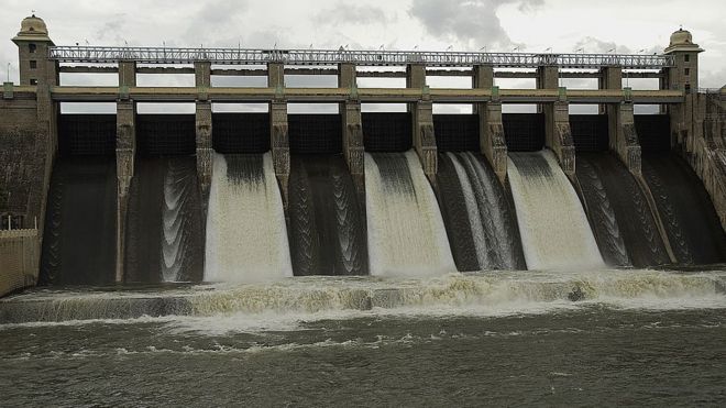 Bwawa la Amaravathi Dam, wilaya ya Coimbatore, Tamil Nadu, India