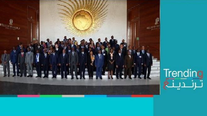 صورة لأعضاء الاتحاد الإفريقي
