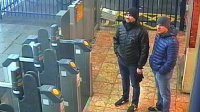 CCTV подозреваемых в отравлении Солсбери, выпущенных полицией