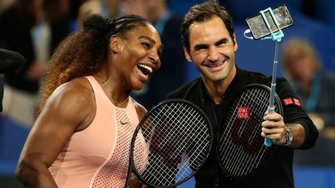 Serena Williams y Roger Federer