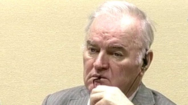 Ратко Младич в суде в Гааге, 5 декабря 16