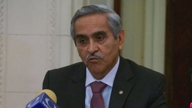 el presidente del Poder Judicial, Duberlí Rodríguez