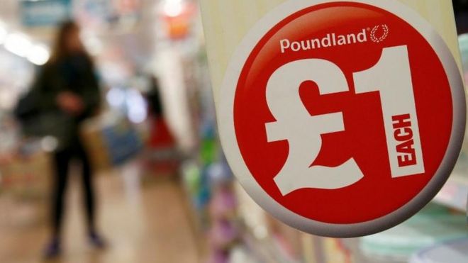 Ценник Poundland