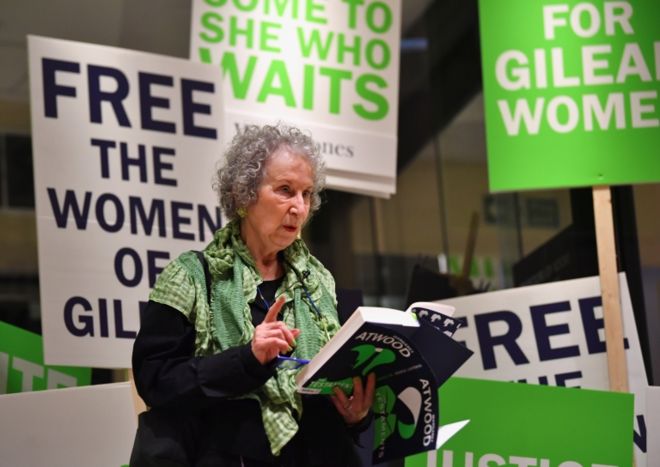 Margaret Atwood no lançamento do livro 'The Testaments'