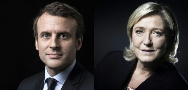 Emmanuel Macron and Marine Le Pen