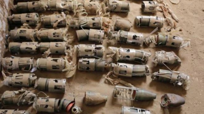Кассетные бомбы британского производства в Йемене