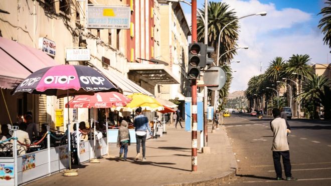 Уличная сцена в Асмэре, Эритрея