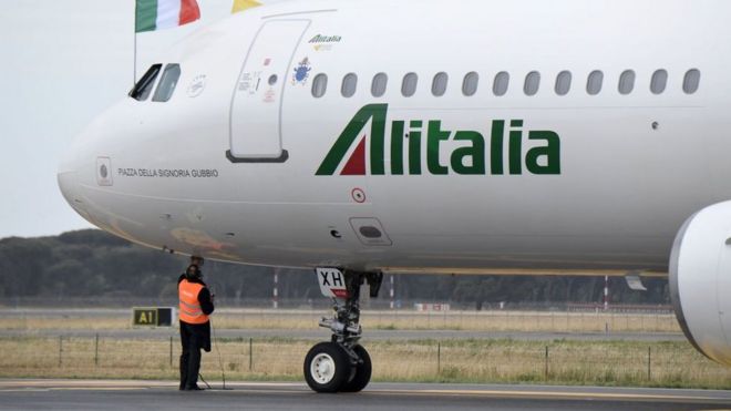 Самолет Alitalia