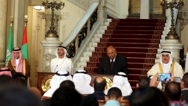 أعلنت السعودية والإمارات ومصر والبحرين قطع علاقاتها مع قطر الشهر الماضي