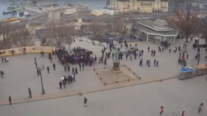 Fake election rally in Odessa, Ukraine, February 2019