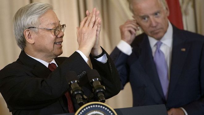 Nguyen Phu Trong, Biden