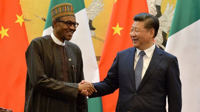 Nigeria President Muhammadu Buhari and China President Xi Jinping for 2016