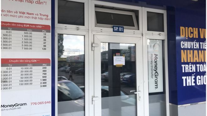 Văn phòng của doanh nghiệp chuyển tiền do ông Nguyễn Hải Long đứng tên hiện đang đóng cửa im ỉm.