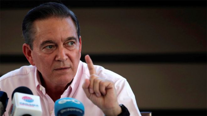 Laurentino "Nito" Cortizo, a quien el Tribunal Electoral panameño declaró "virtual ganador" de las elecciones del domingo