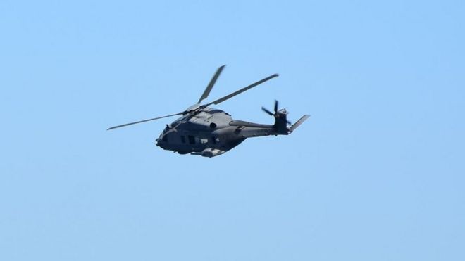 Nato helicopter (file picture)