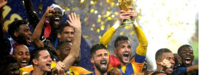 Франция празднует победу на Кубке мира