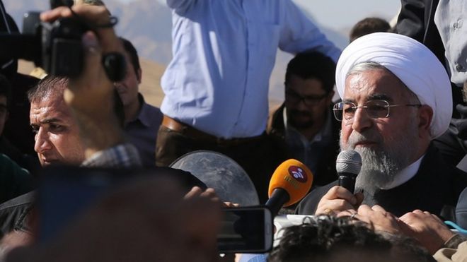 Iran-Iraq earthquake: Rouhani vows action over collapsed buildings