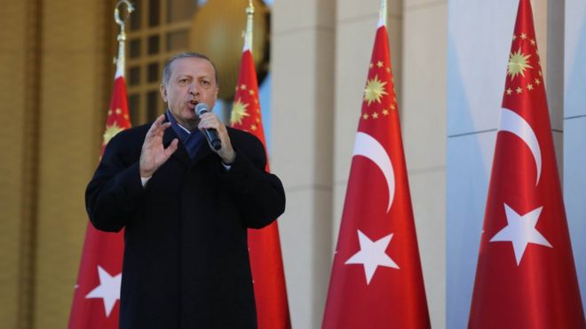 Cumhurbaşkanı Erdoğan külliyede konuşuyor