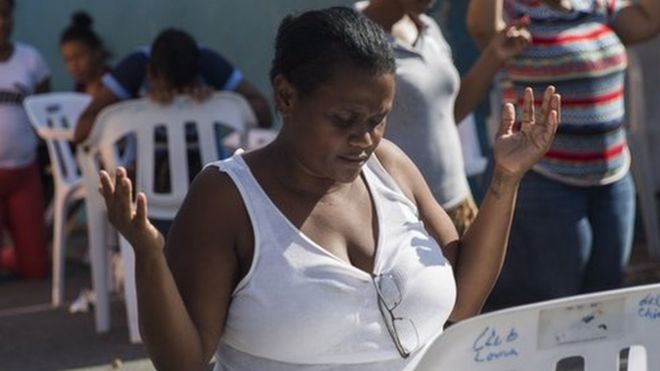 Un culto evangélico celebrado en persona en Santo Domingo el mes pasado.