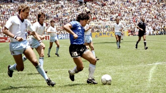 El segundo gol de Maradona contra Inglaterra, en 1986.