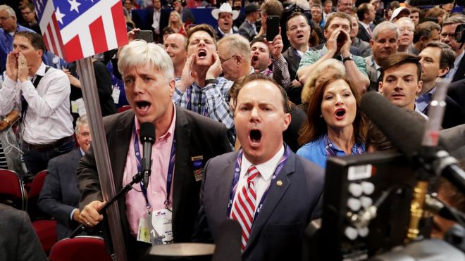 Los políticos que gritaron en contra de Trump en el primer día de la Convención