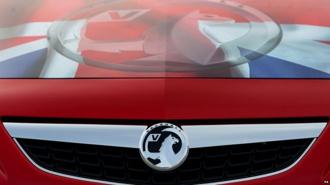 Автомобиль на Vauxhall Motors в порту Ellesmere, Мерсисайд