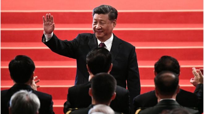 習近平在演說中多次提到澳門如何實踐一國兩制。