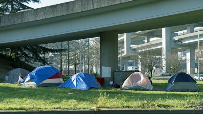 Бездомные в Сиэтле