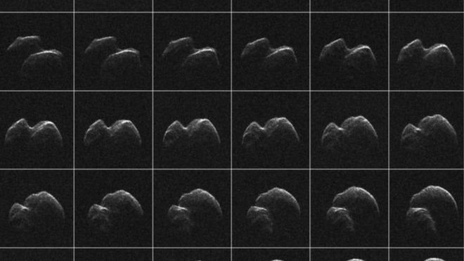 الصور التي التقطتها الناسا للكويكب الذي مر بالقرب من الأرض