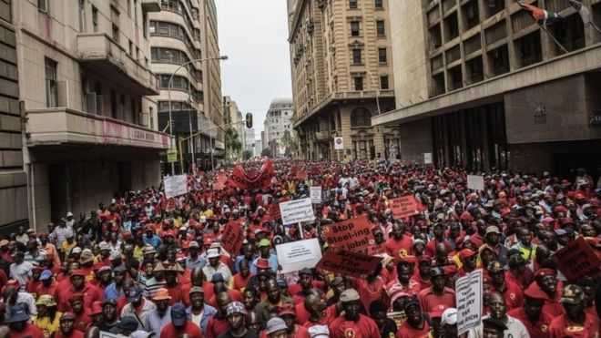 Антикоррупционный протест в Йоханнесбурге (14 октября 2015 г.)