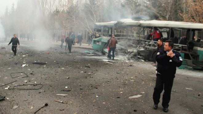 Взрыв автобуса в турецком Кайсери