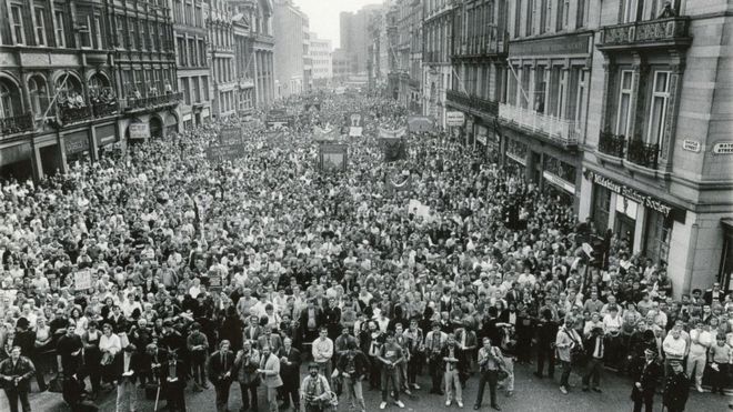 Демонстрация в поддержку Совета Труда 1985