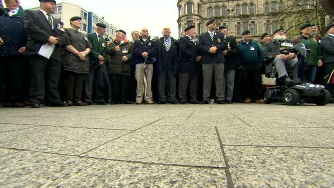 Митинг был организован Группой ветеранов юстиции Северной Ирландии