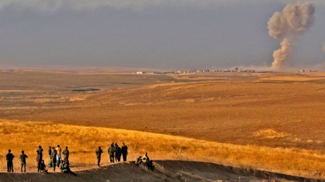 Kurdish forces near Bashiqa (23 October)