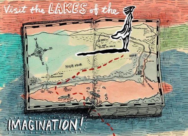 Посещение открытки "Озера воображения"