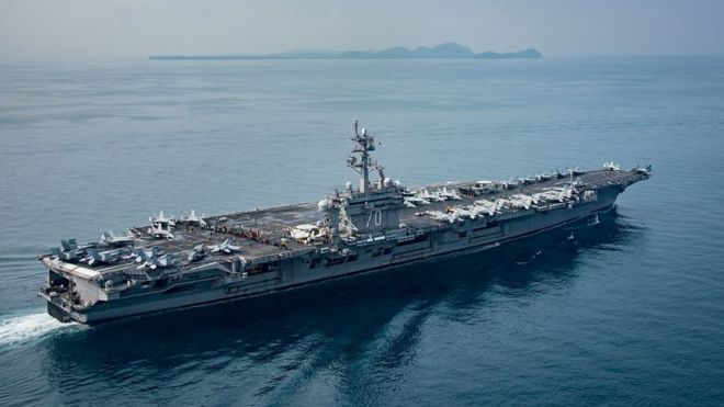 Hàng không mẫu hạm USS Carl Vinson.