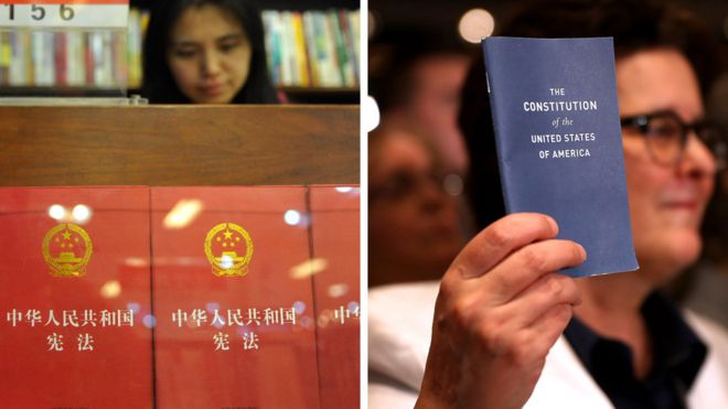 中國憲法、美國憲法