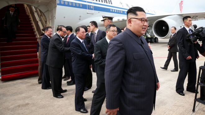 Kuzey Kore lideri Kim, Trump’la görüşmek için Singapur’da