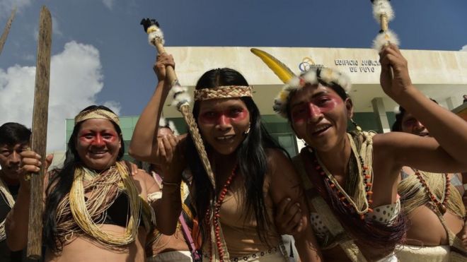 Los waorani festejaron la decisión que confirma su derecho a ser debidamente consultados sobre el uso de sus tierras.