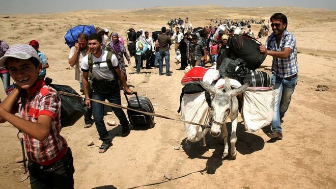 Сирийские беженцы ищут убежища в иракском Курдистане