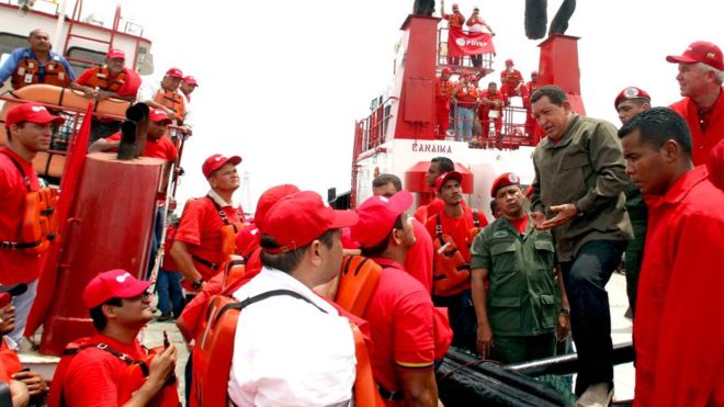 Hugo Chávez en Lagunillas