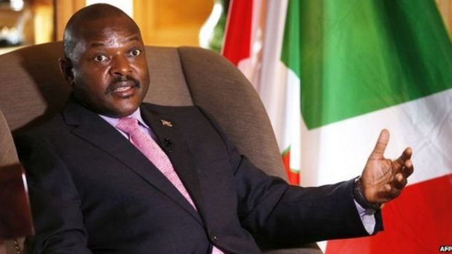 Rais wa Burundi Pierre Nkurunziza