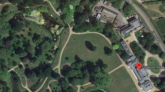 Дом Фрогмора из Google Earth