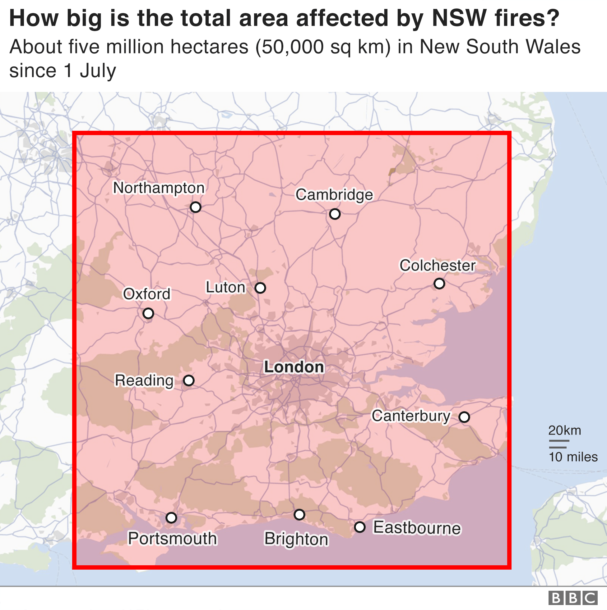 How big are the fires?