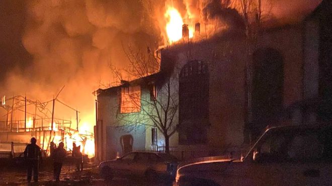 пожар в Харькове