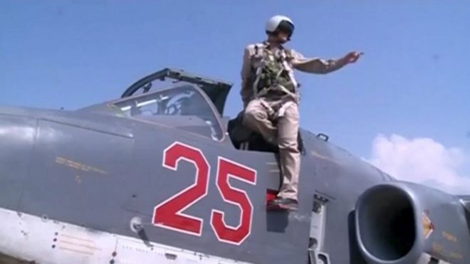 ロシア空軍のSu-25戦闘機