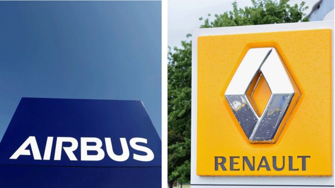 Chapa za kampuni za Airbus na Renault