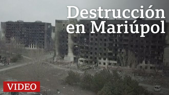 Destrucción en Mariúpol