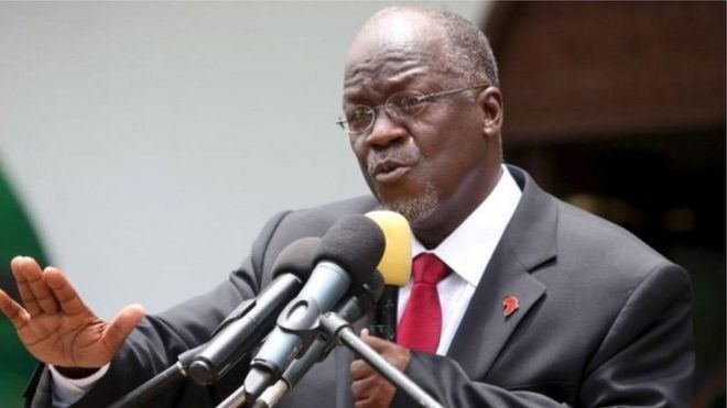 "hatuwezi kucha jina la nchi yetu lichafuliwa na watu wanaofanya mambo kwa maslahi yao"- Rais wa Tanzania, John Magufuli