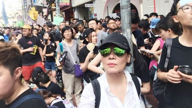 Nhà báo BBC News Tiếng Việt giữa biển người biểu tình Hong Kong